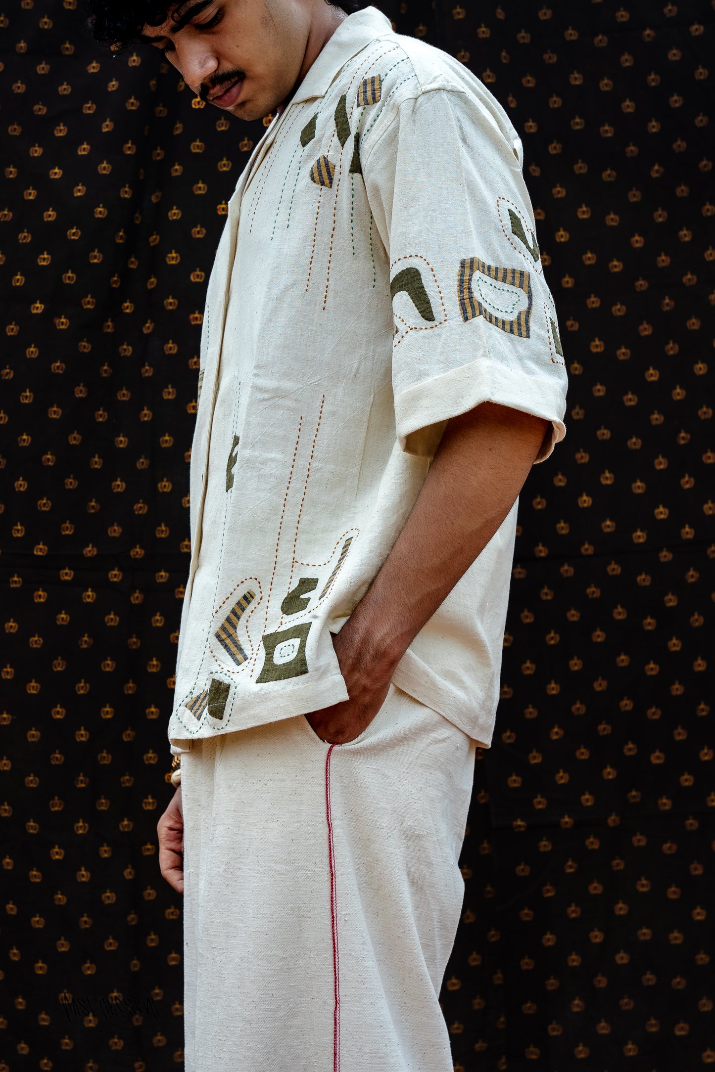 Abstract applique Shirt