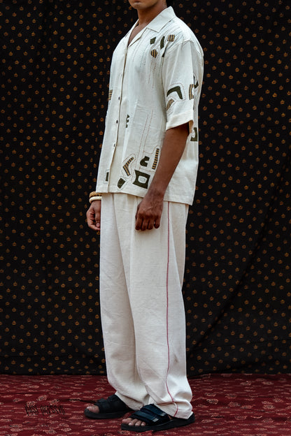 Abstract applique Shirt