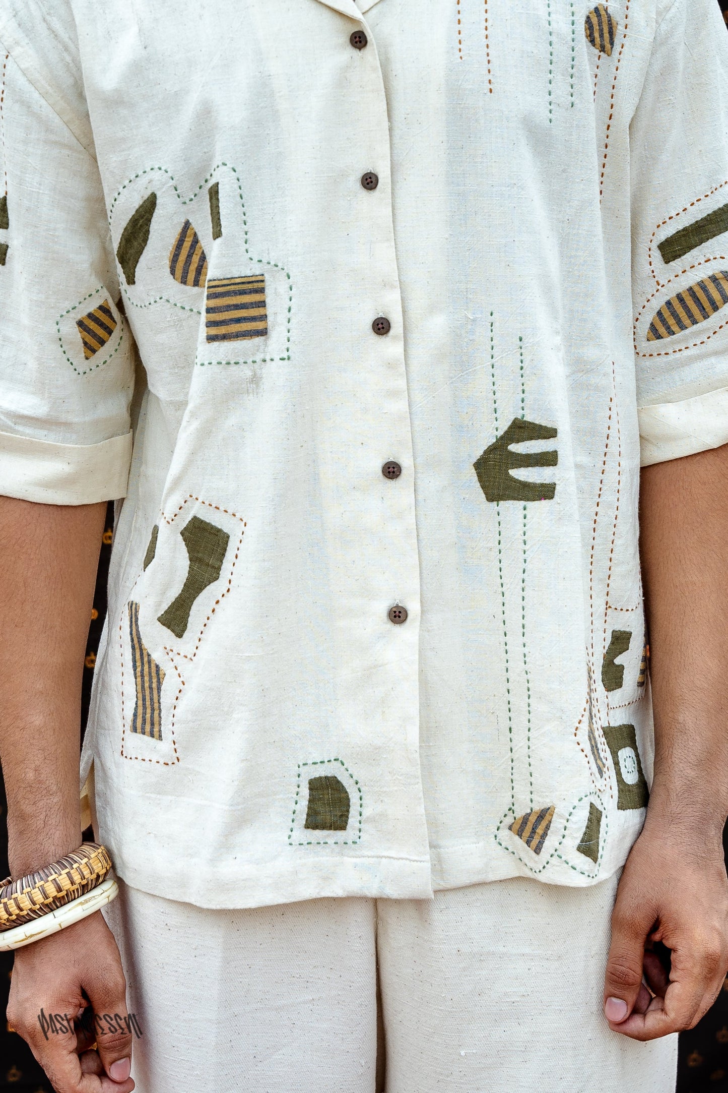 Abstract applique Shirt