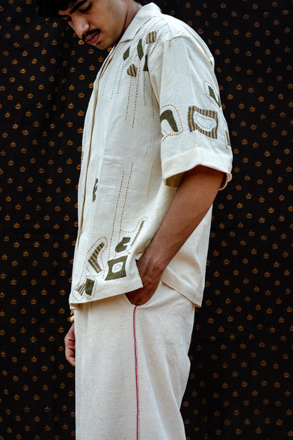 Abstract applique Shirt